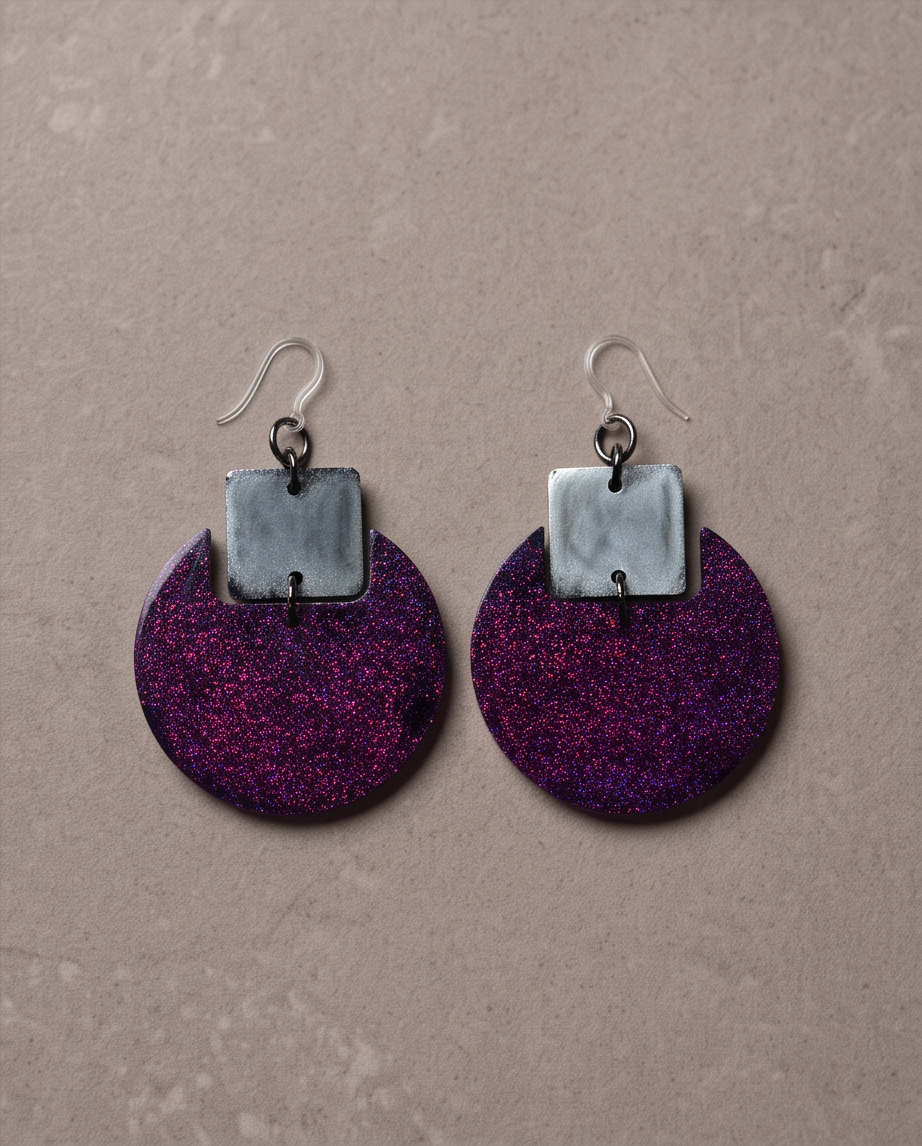 Beautiful effortless elegance .Modern rustic handmade earrings  Design W03  www.chakor.co.za