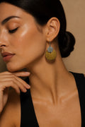 Beautiful timeless elegance meets modern geometry.Stylish handcrafted earrings. Design X02 www.chakor.co.za