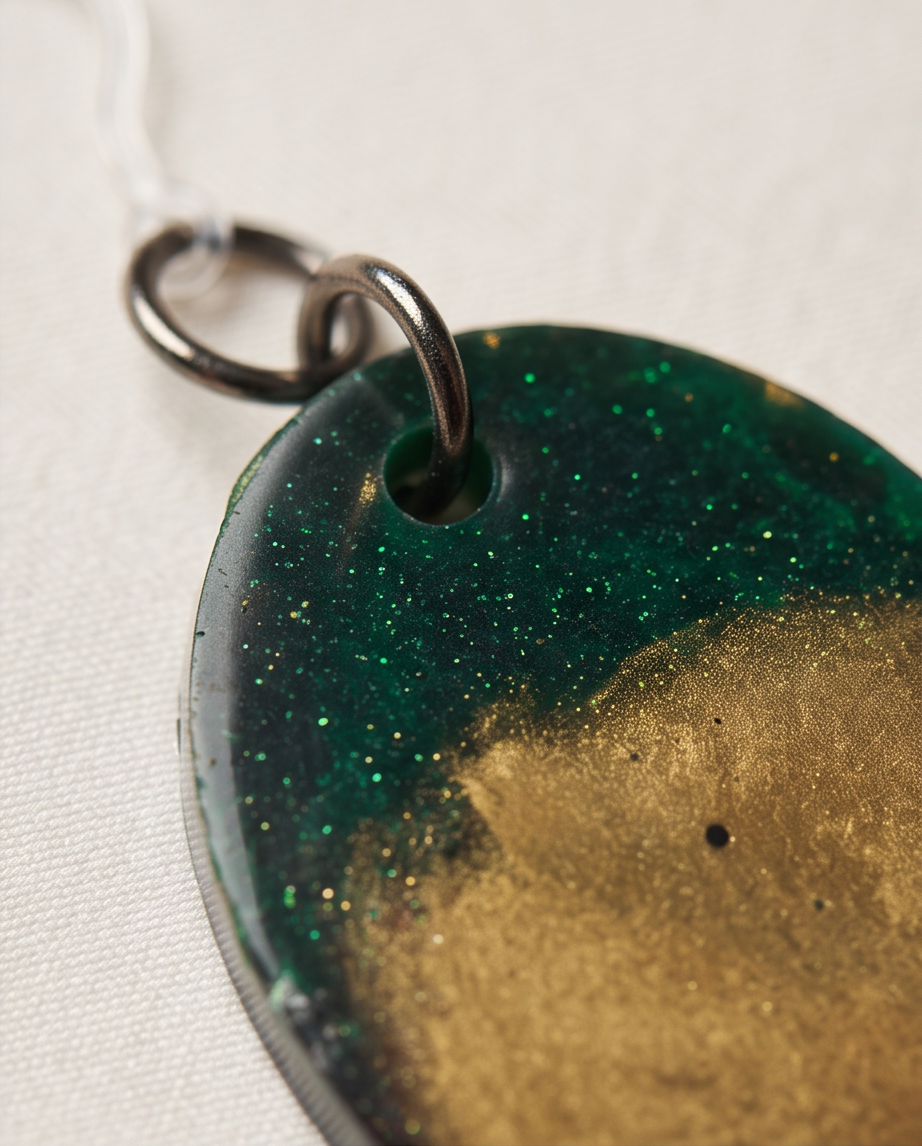 Elevate your style with these sunning green and gold earring. secure it now. Design X01 www.chakor.co.za