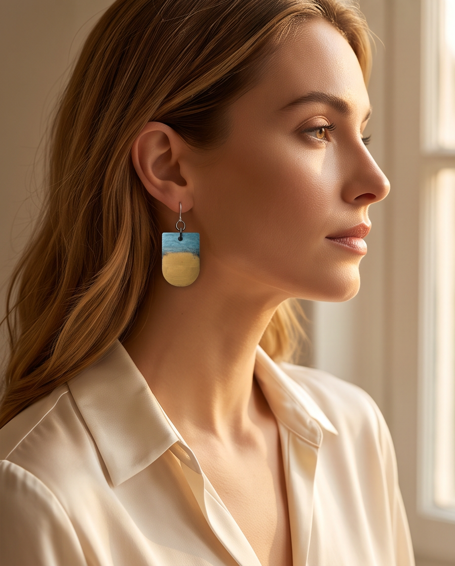 Artisan design to elevate your style with these handcrafted earrings, Design X05 www,chakor,co.za