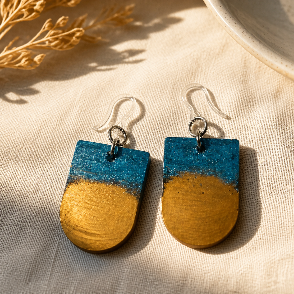Artisan design to elevate your style with these handcrafted earrings, Design X05 www,chakor,co.za