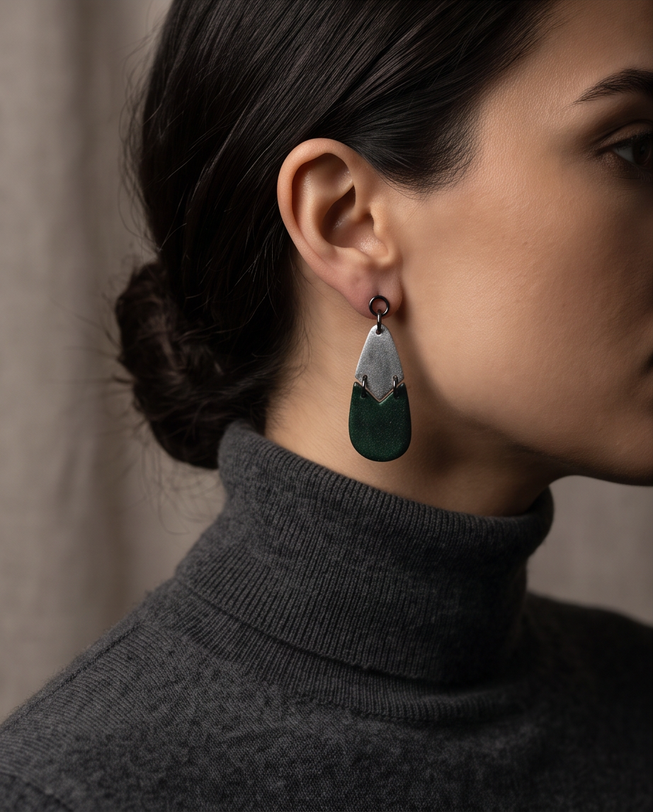 Beautiful rustic look handcrafted earrings Exquisite detail for the discerning style, Design X07 www.chakor.co.za