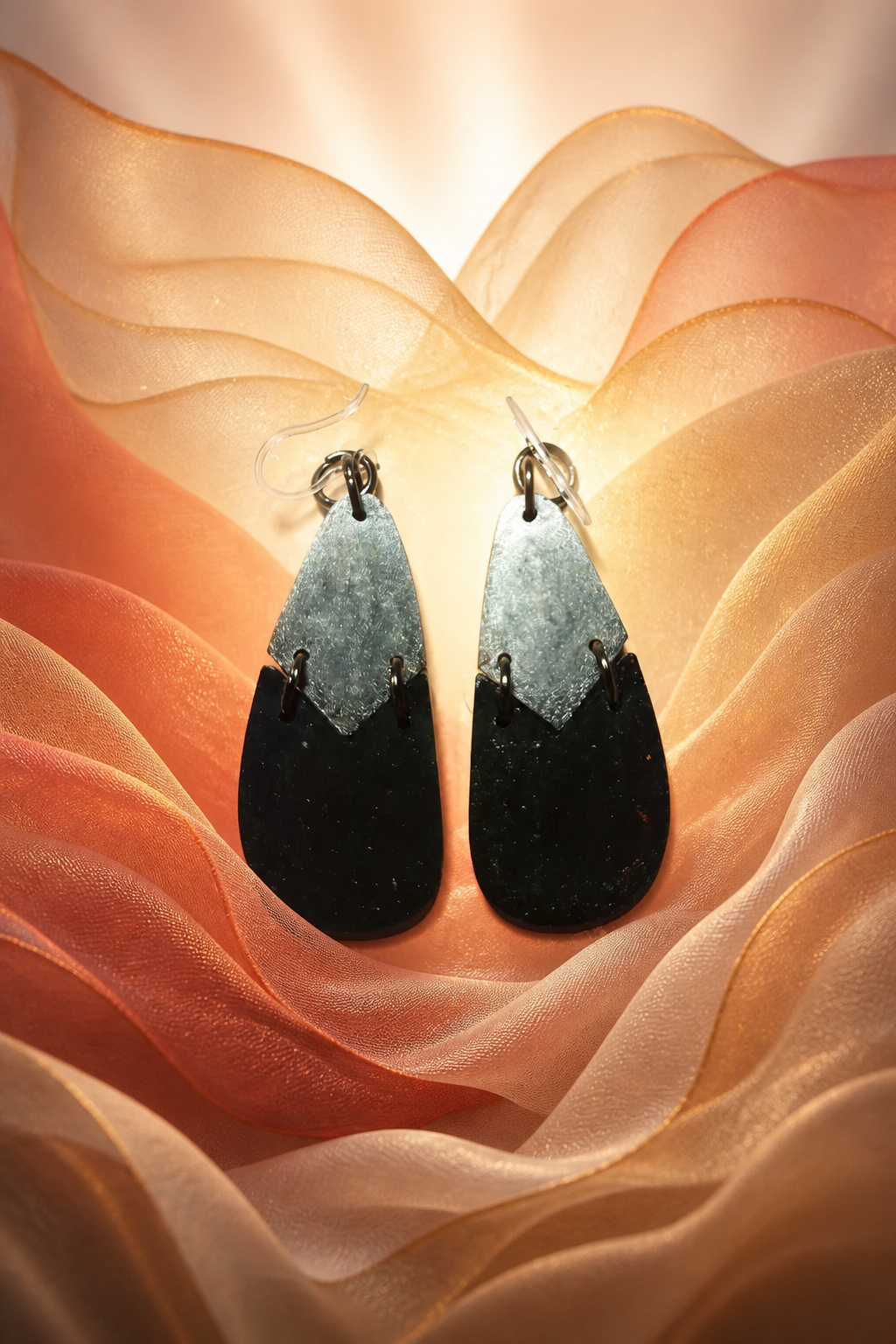 Beautiful rustic look handcrafted earrings Exquisite detail for the discerning style, Design X07 www.chakor.co.za